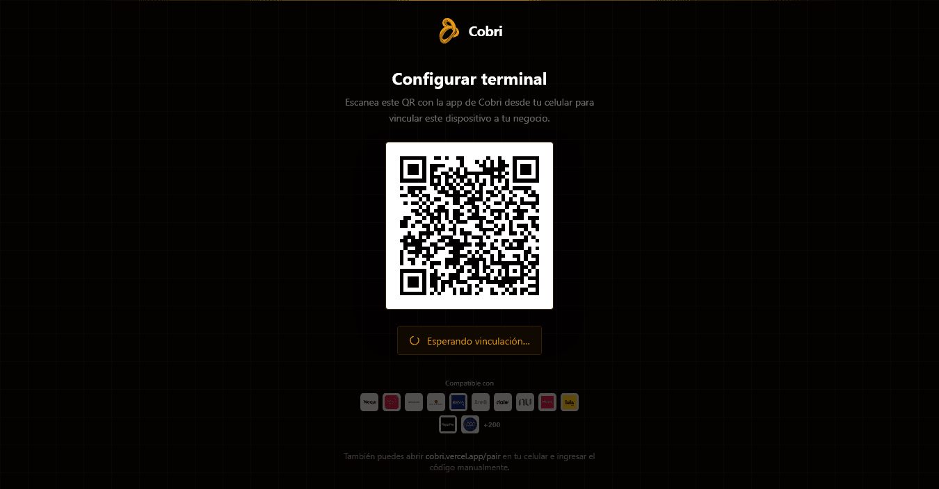 Configurar terminal QR en Cobri